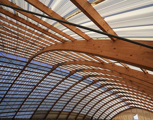 Madeira inadequada para coberturas e telhados